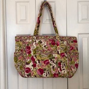 Vera Bradley Make Me Blush extra large tote